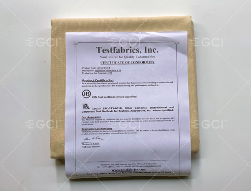 Testfabrics JIS ＃10 Cotton Canvas帆布